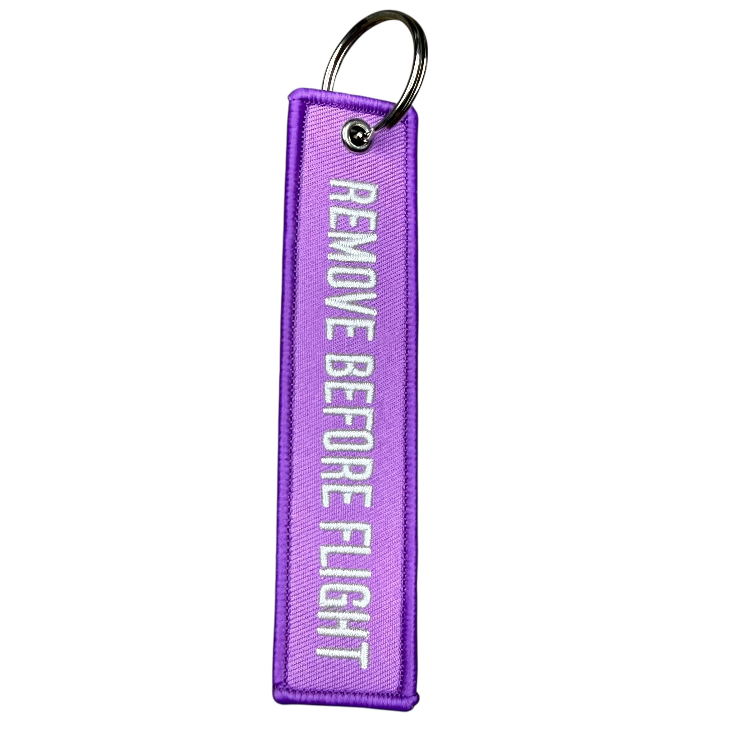 Purple Remove Before Flight Keytag