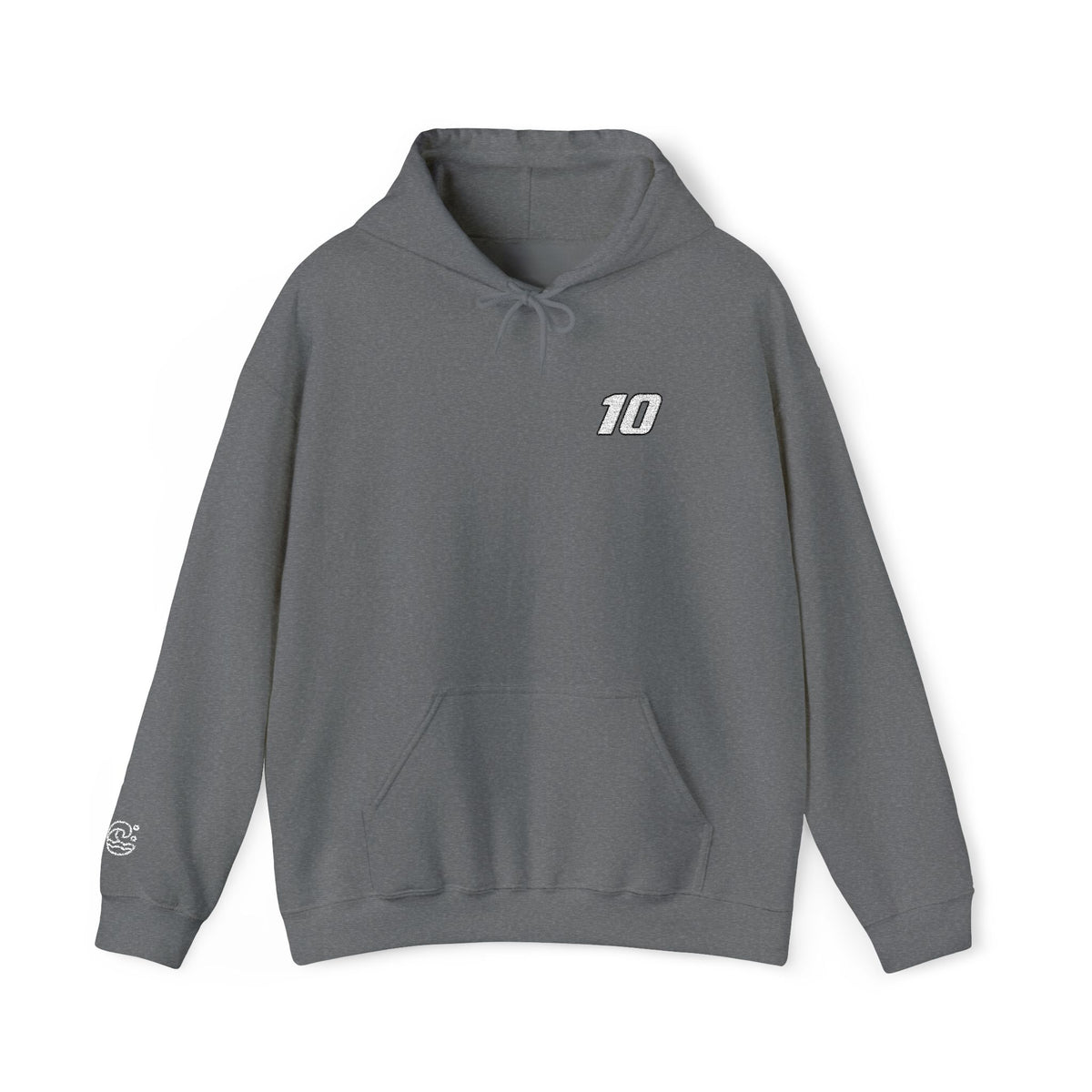 ABC #10 Embroidered Hooded Sweatshirt