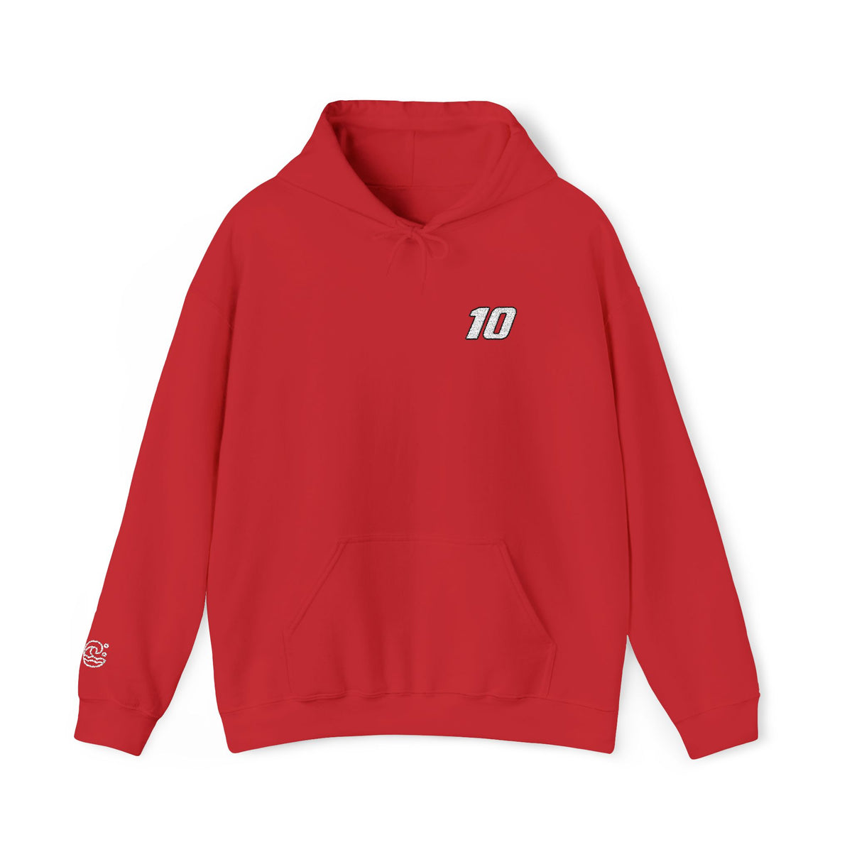 ABC #10 Embroidered Hooded Sweatshirt