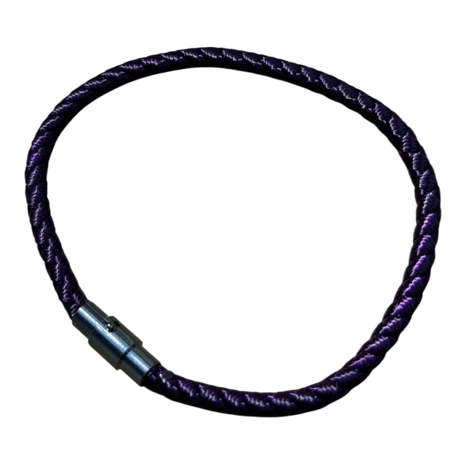 Midnight Purple Braided Nylon Bracelet