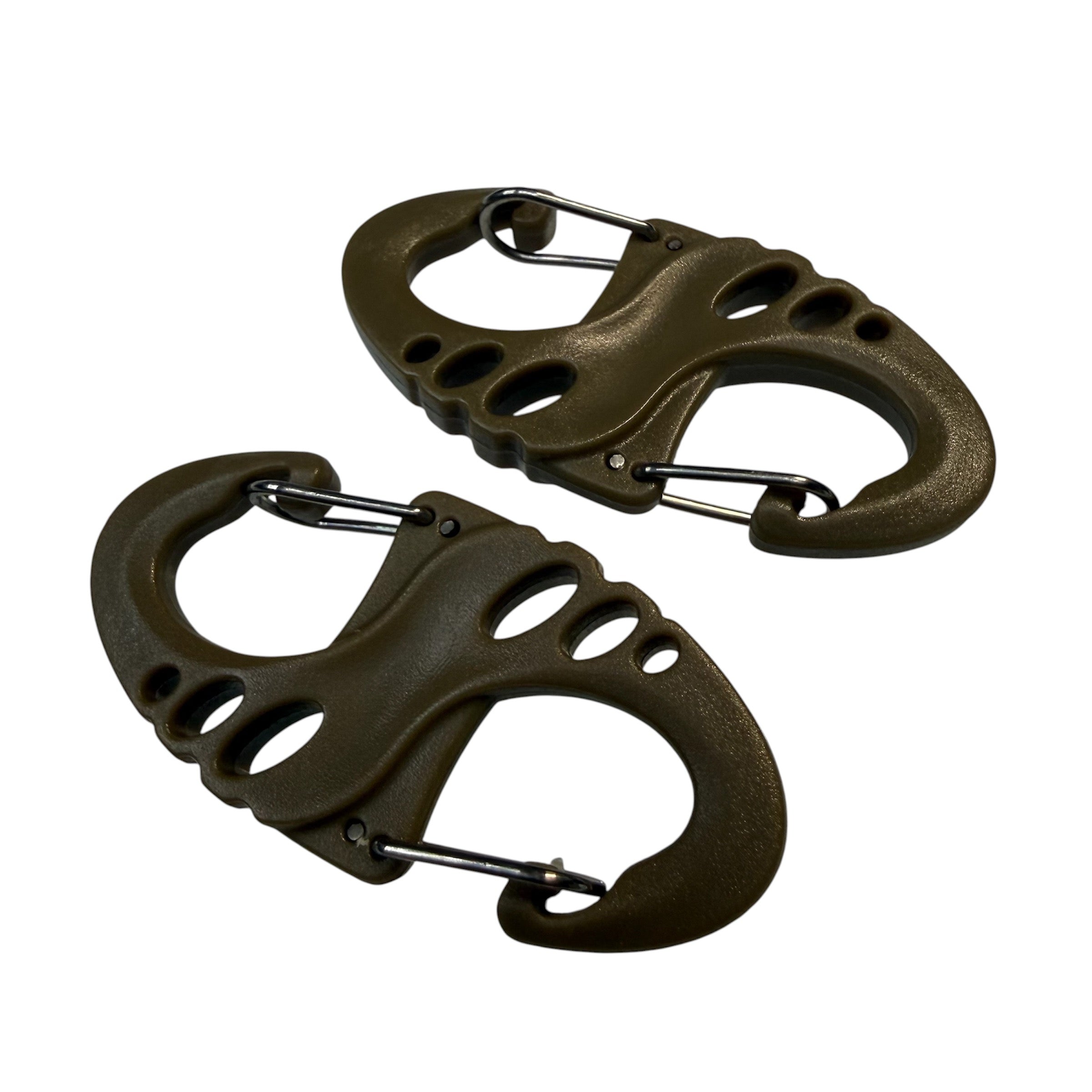 Compact Tactical Double S-Hook Keychain- 2:Pair