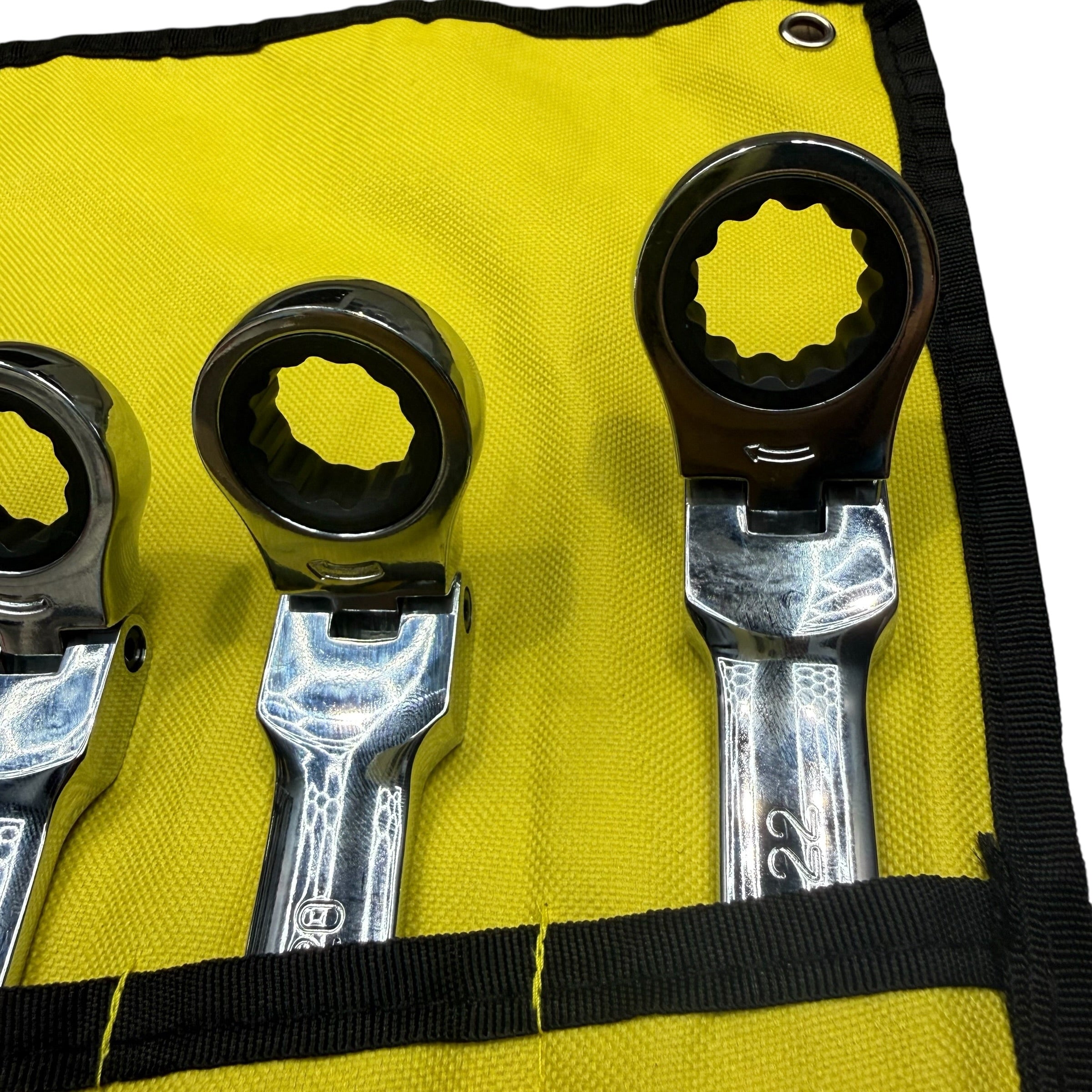 16 Pcs Double-ended Flexible Ratchet Wrench Set