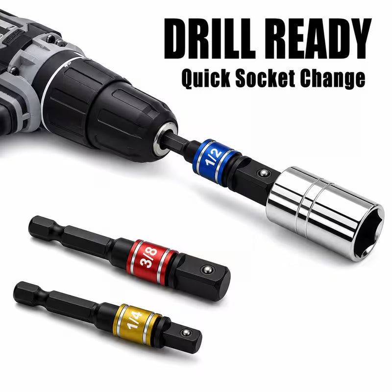 3 PCS Impact Socket Adapter Set