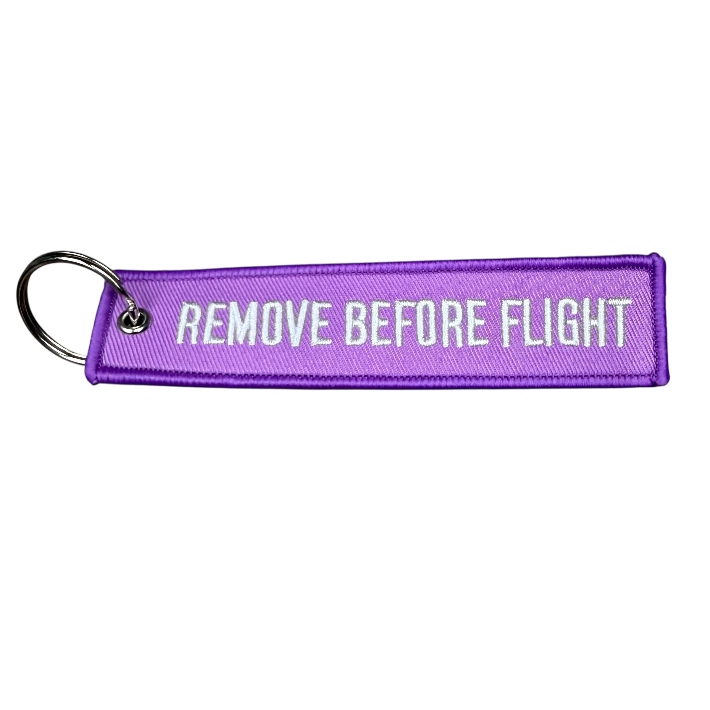 Purple Remove Before Flight Keytag
