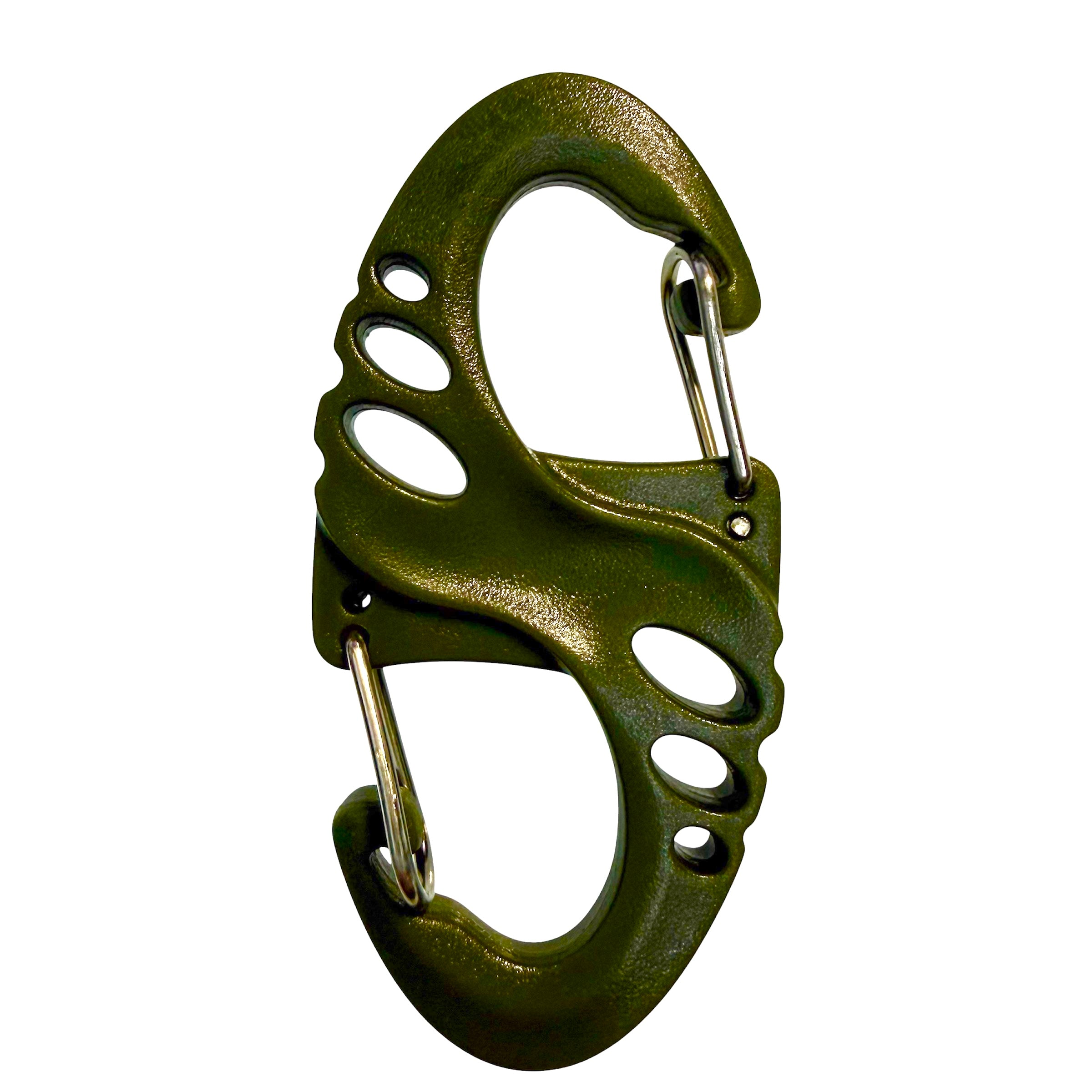 Compact Tactical Double S-Hook Keychain- 2:Pair