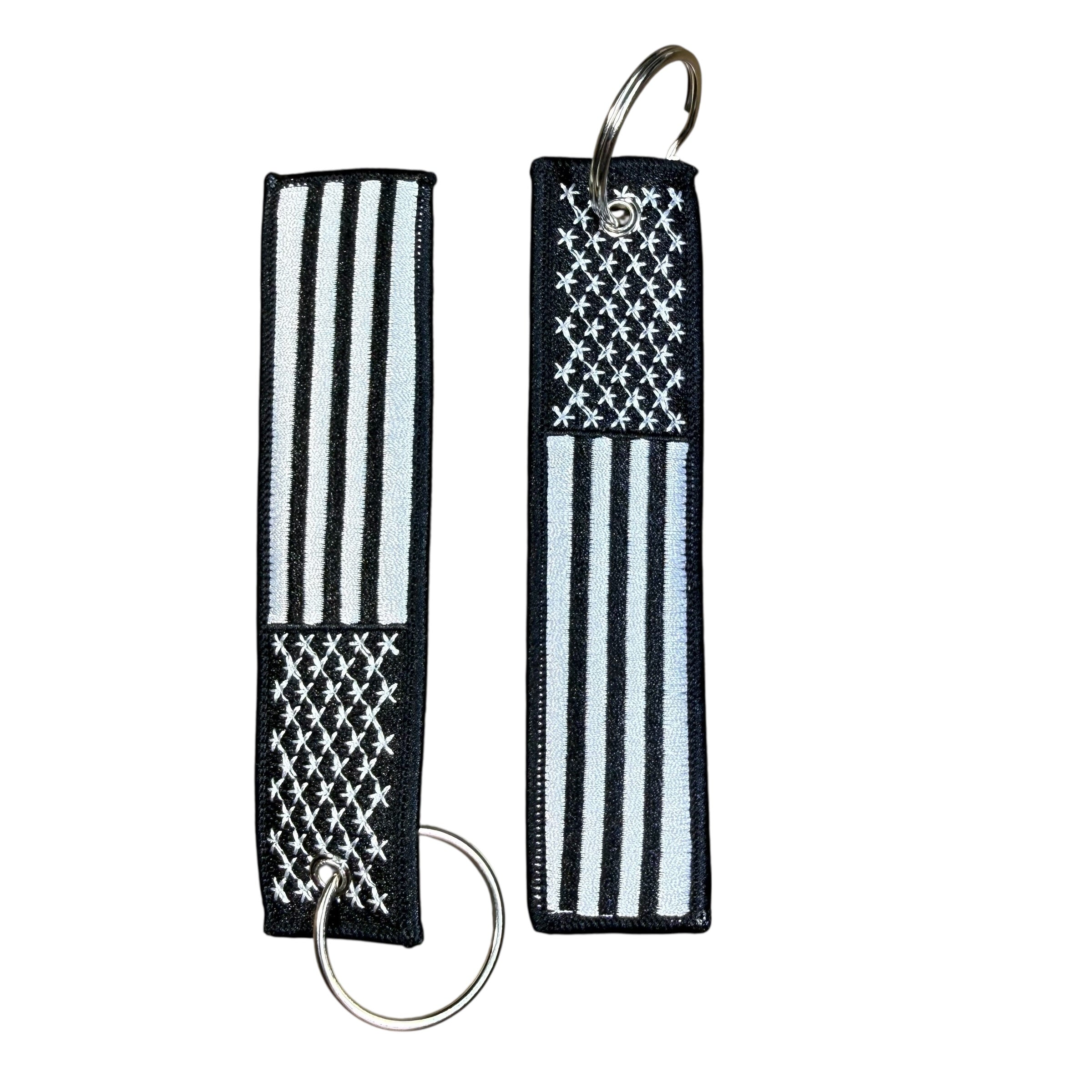 American Flag Keytags
