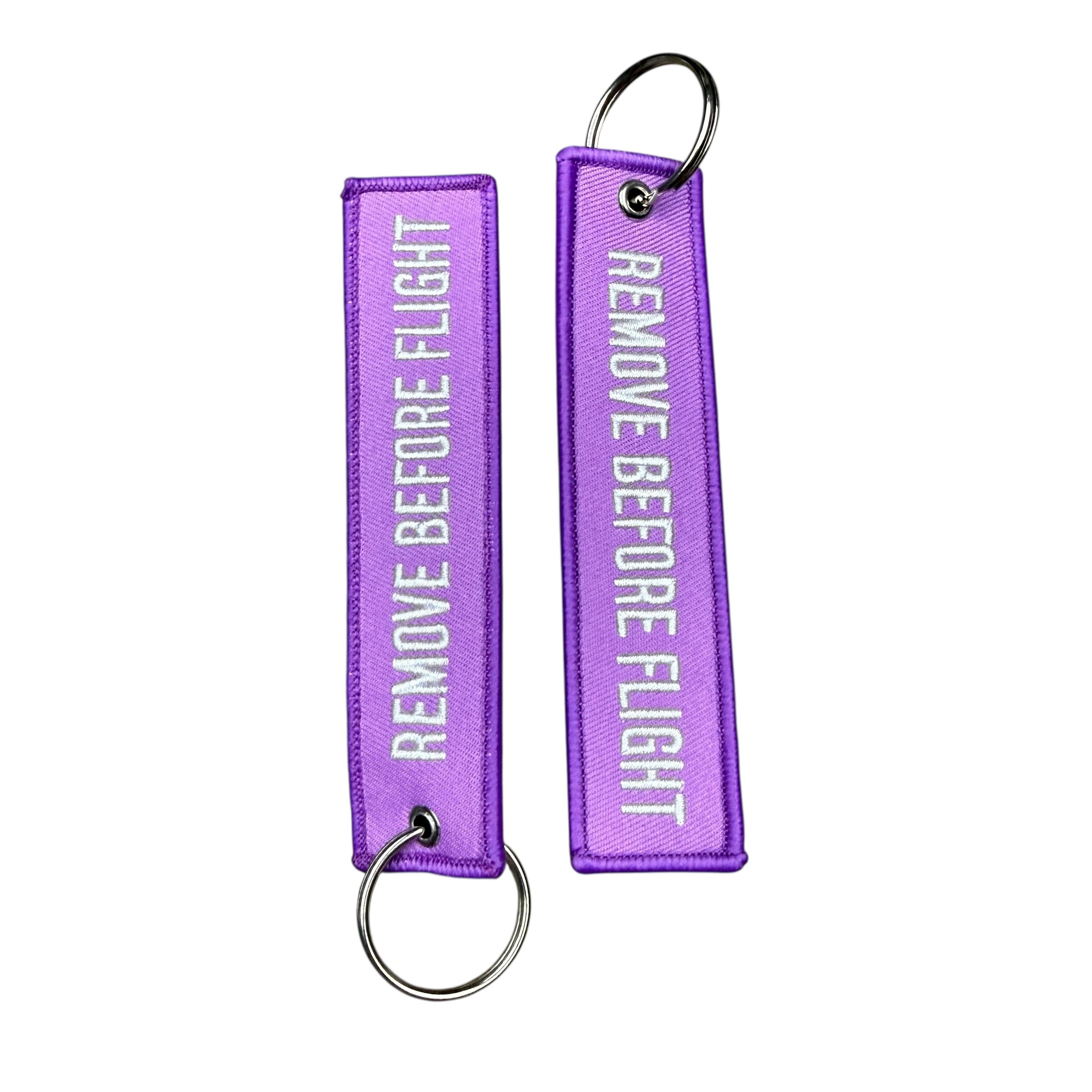 Purple Remove Before Flight Keytag