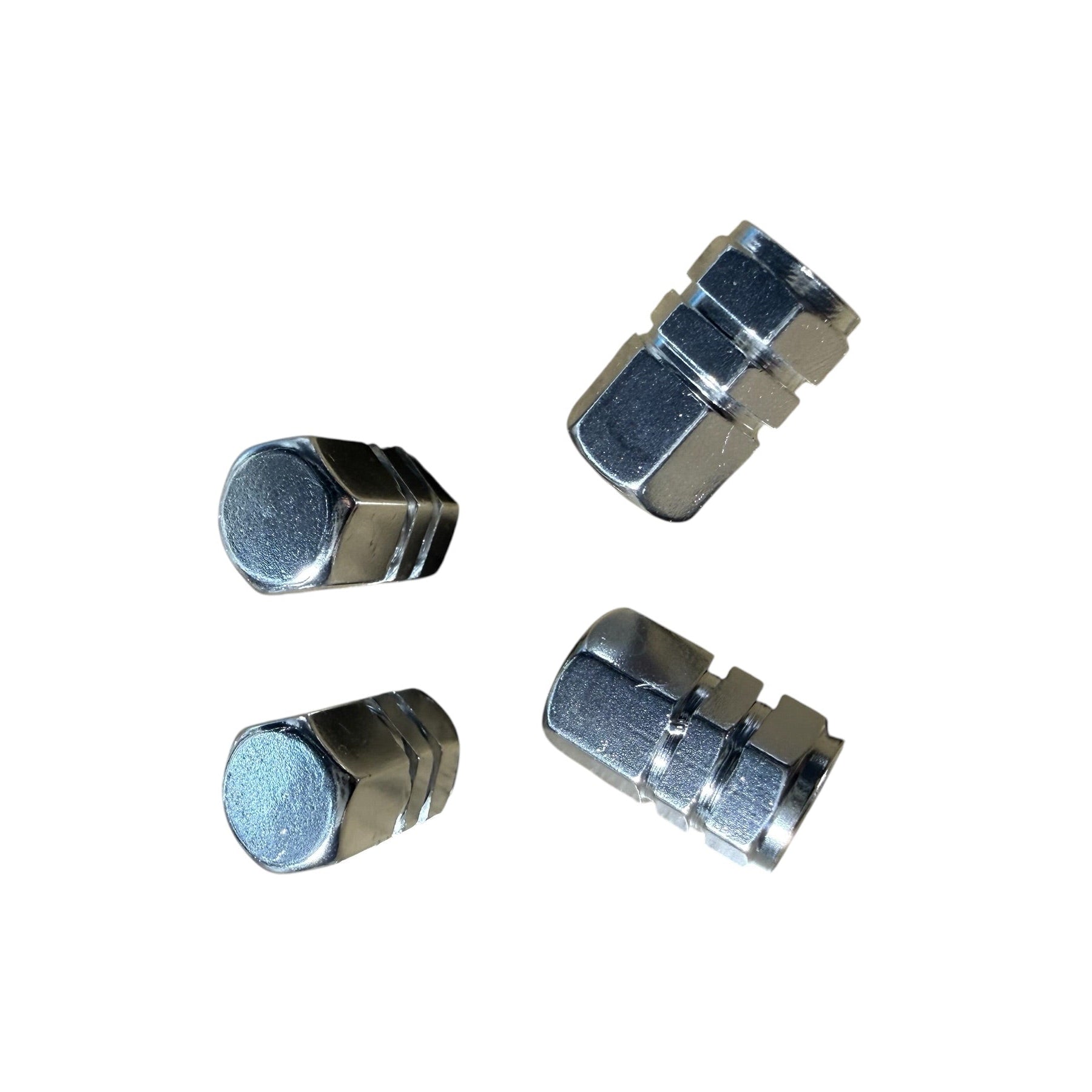 Silver Valve Stem Caps style 2