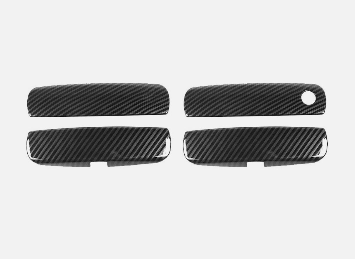4x Carbon Dipped Exterior Door Handles Dodge Charger 2011-2023