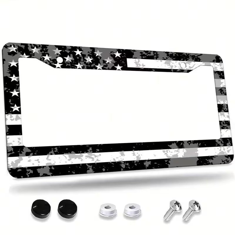 American Flag License Plate Frame