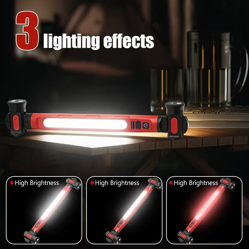 Rechargeable LED Work Light Strip with Magnetic Base
