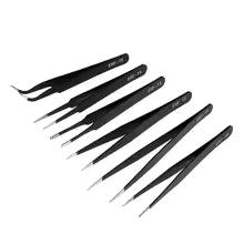 6 Piece Precision Tweezers Set-Anti ESD Stainless Steel