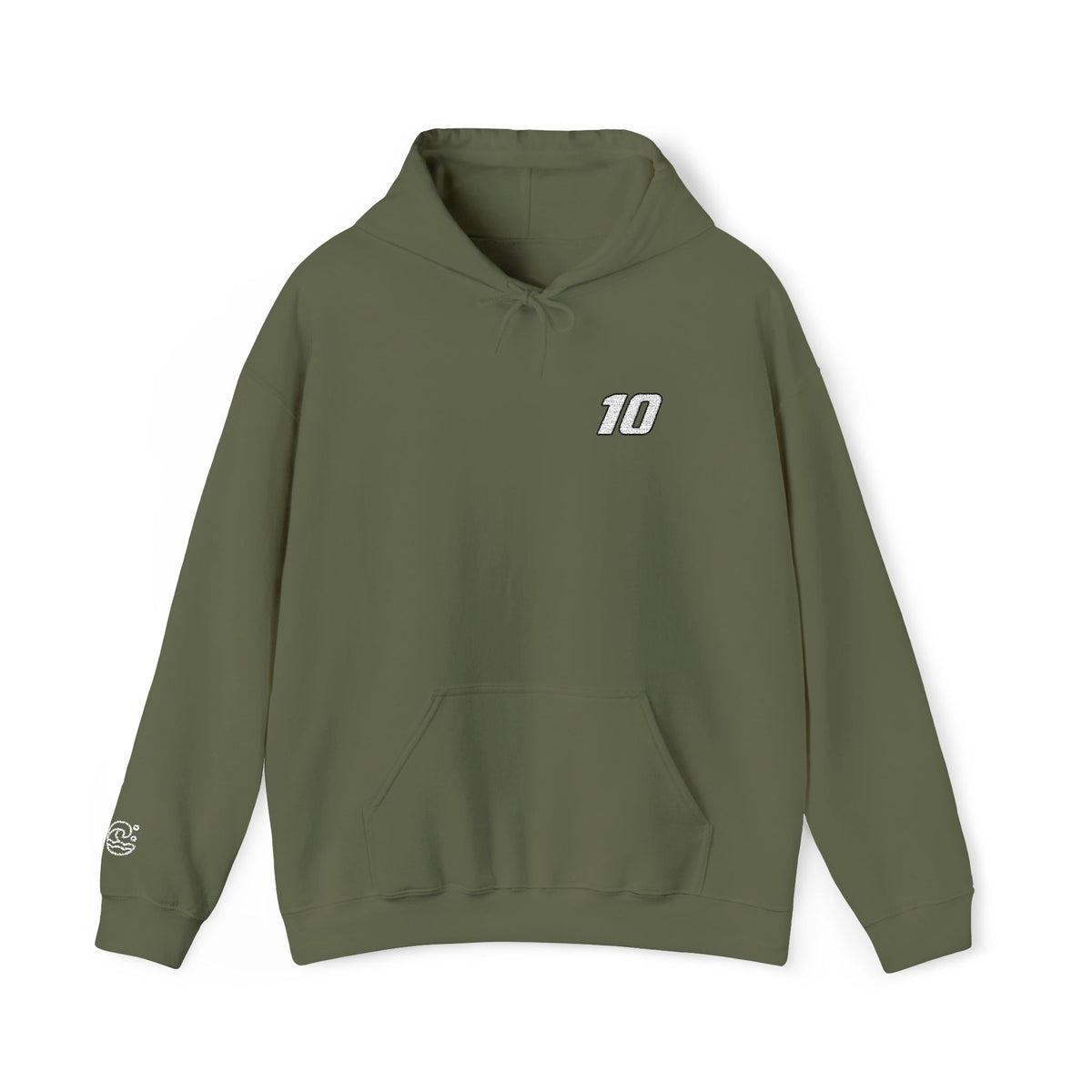 ABC #10 Embroidered Hooded Sweatshirt