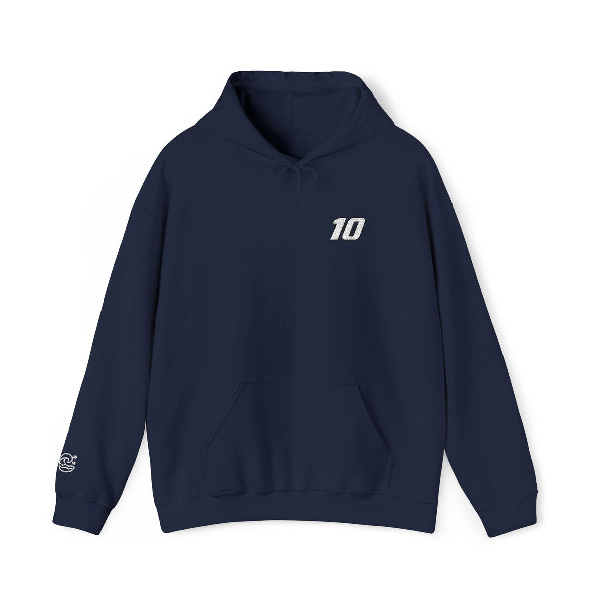 ABC #10 Embroidered Hooded Sweatshirt