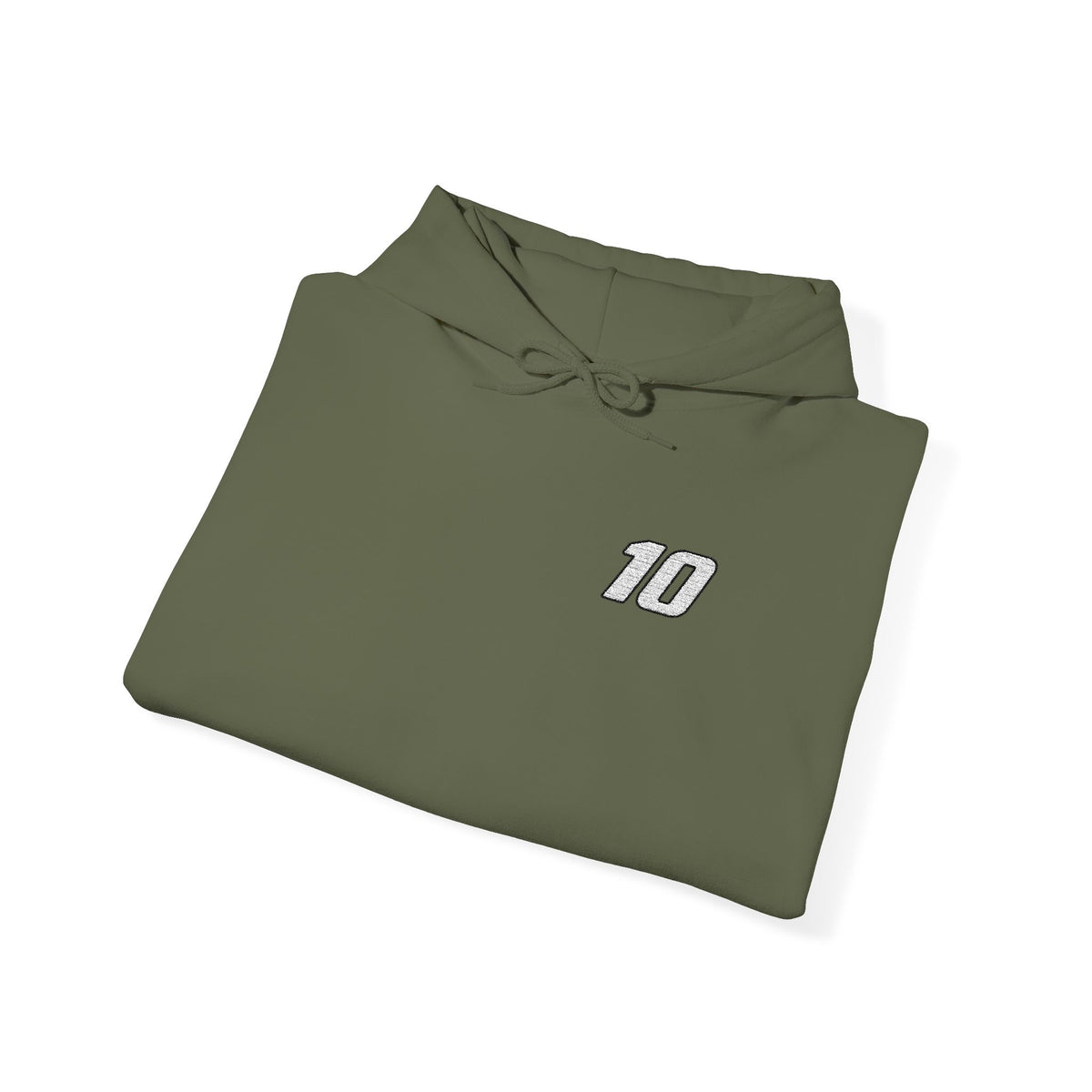 ABC #10 Embroidered Hooded Sweatshirt