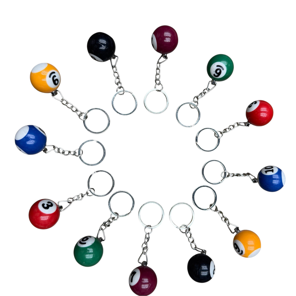 RANDOM Pool Ball Keychain
