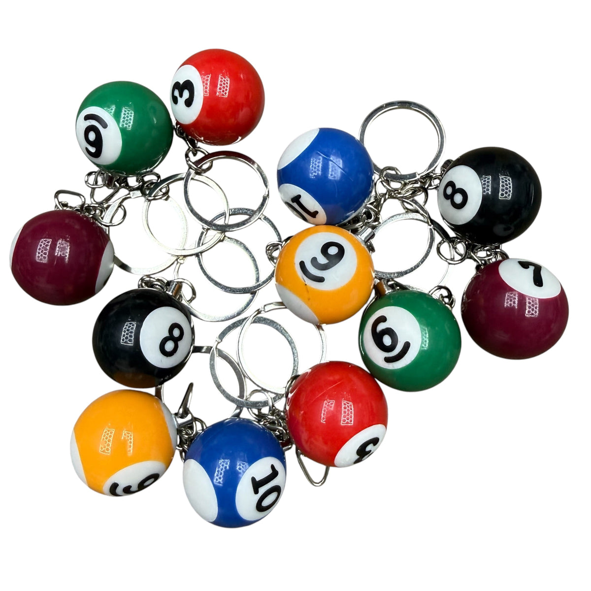 RANDOM Pool Ball Keychain