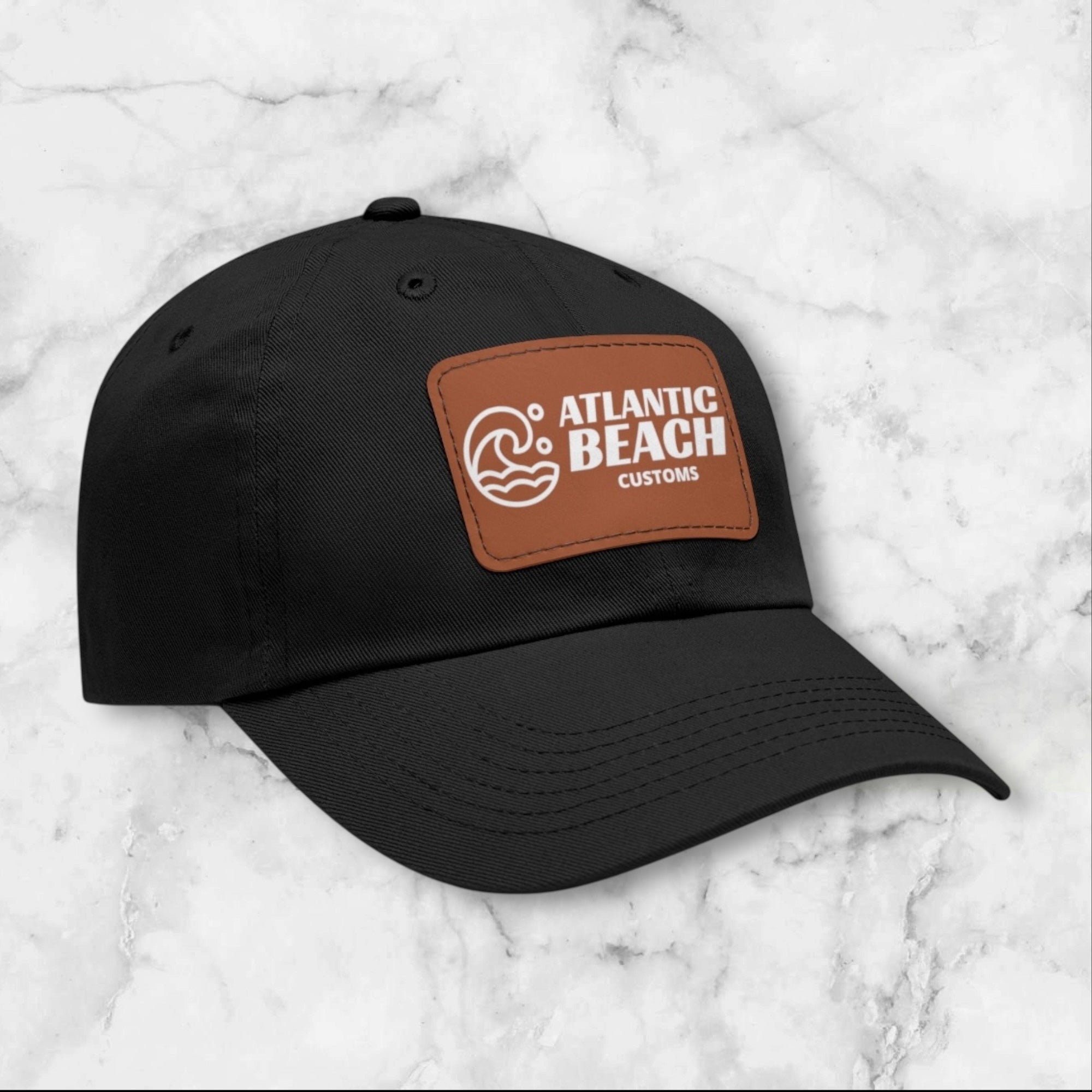 Dad Hat with Leather Patch