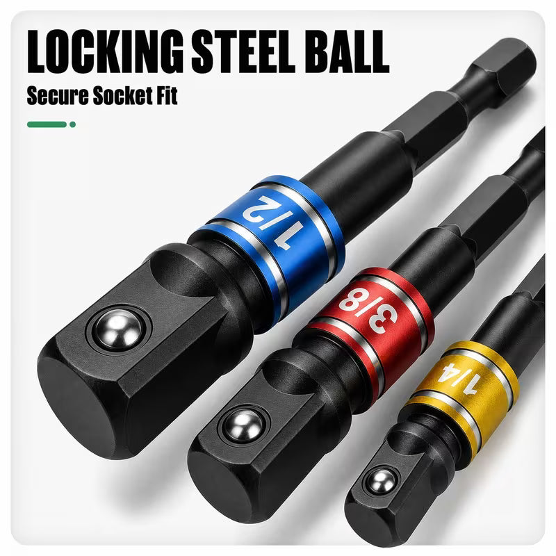 3 PCS Impact Socket Adapter Set