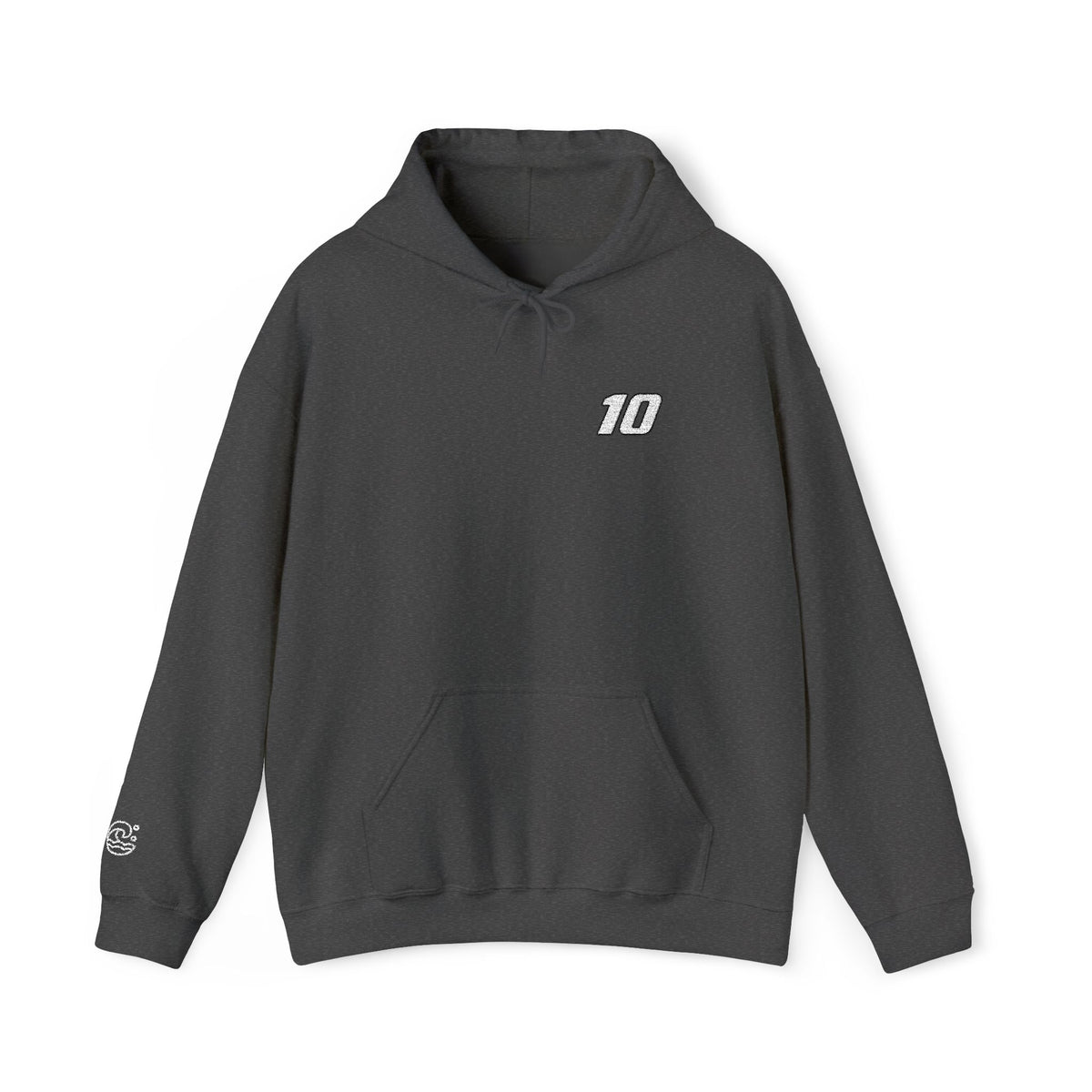 ABC #10 Embroidered Hooded Sweatshirt