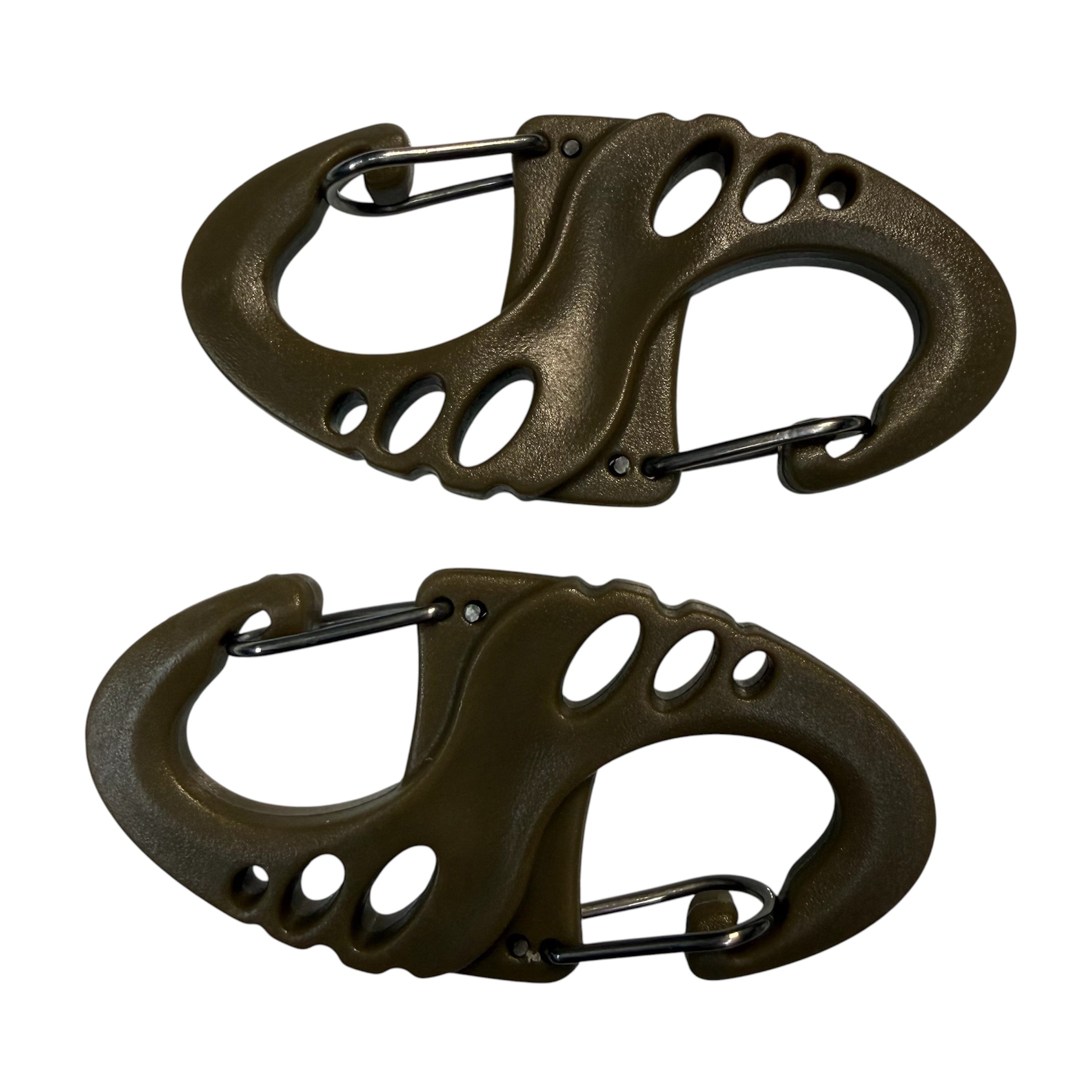 Compact Tactical Double S-Hook Keychain- 2:Pair