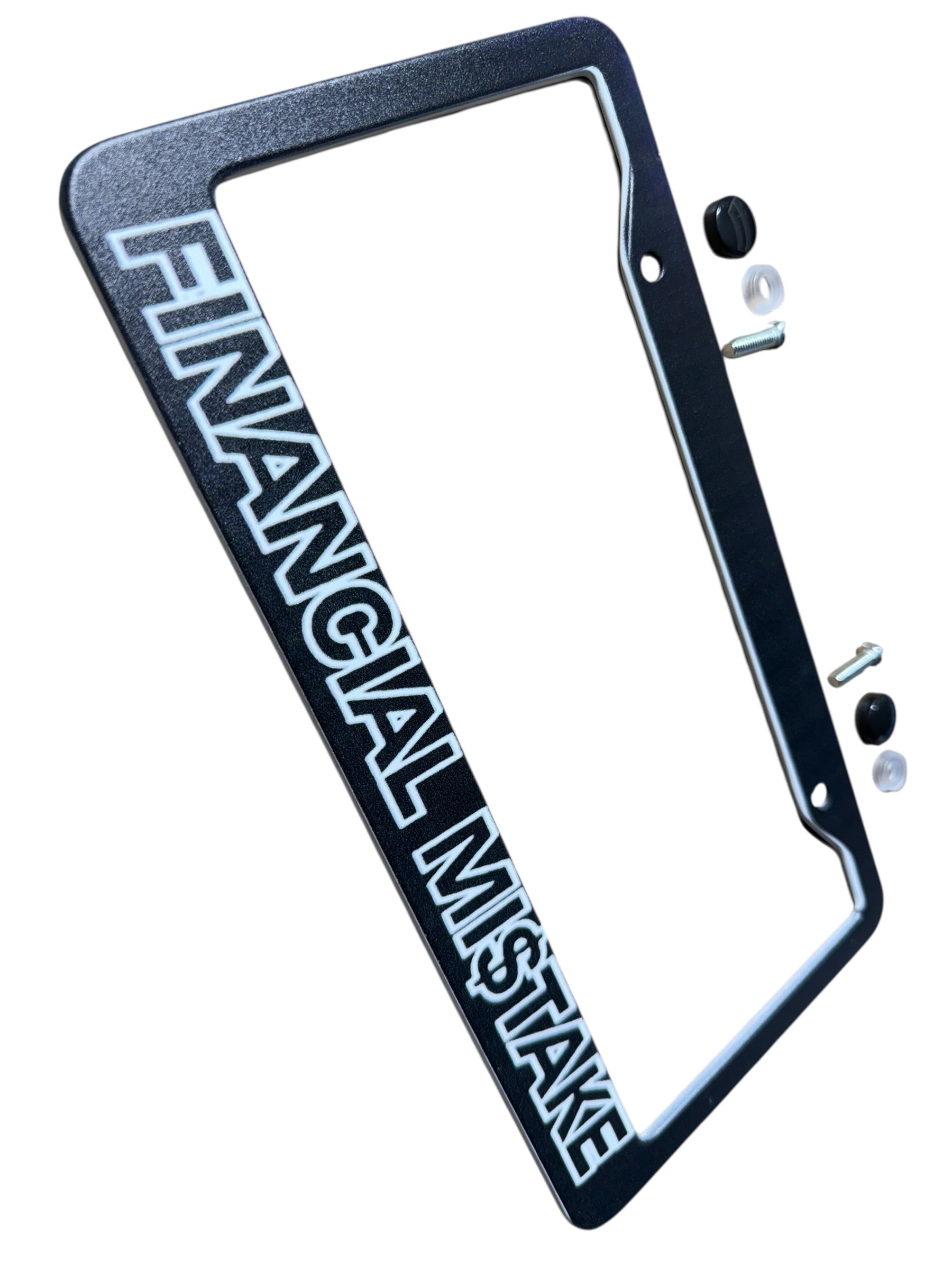 Financial Mi$take License Plate Frame