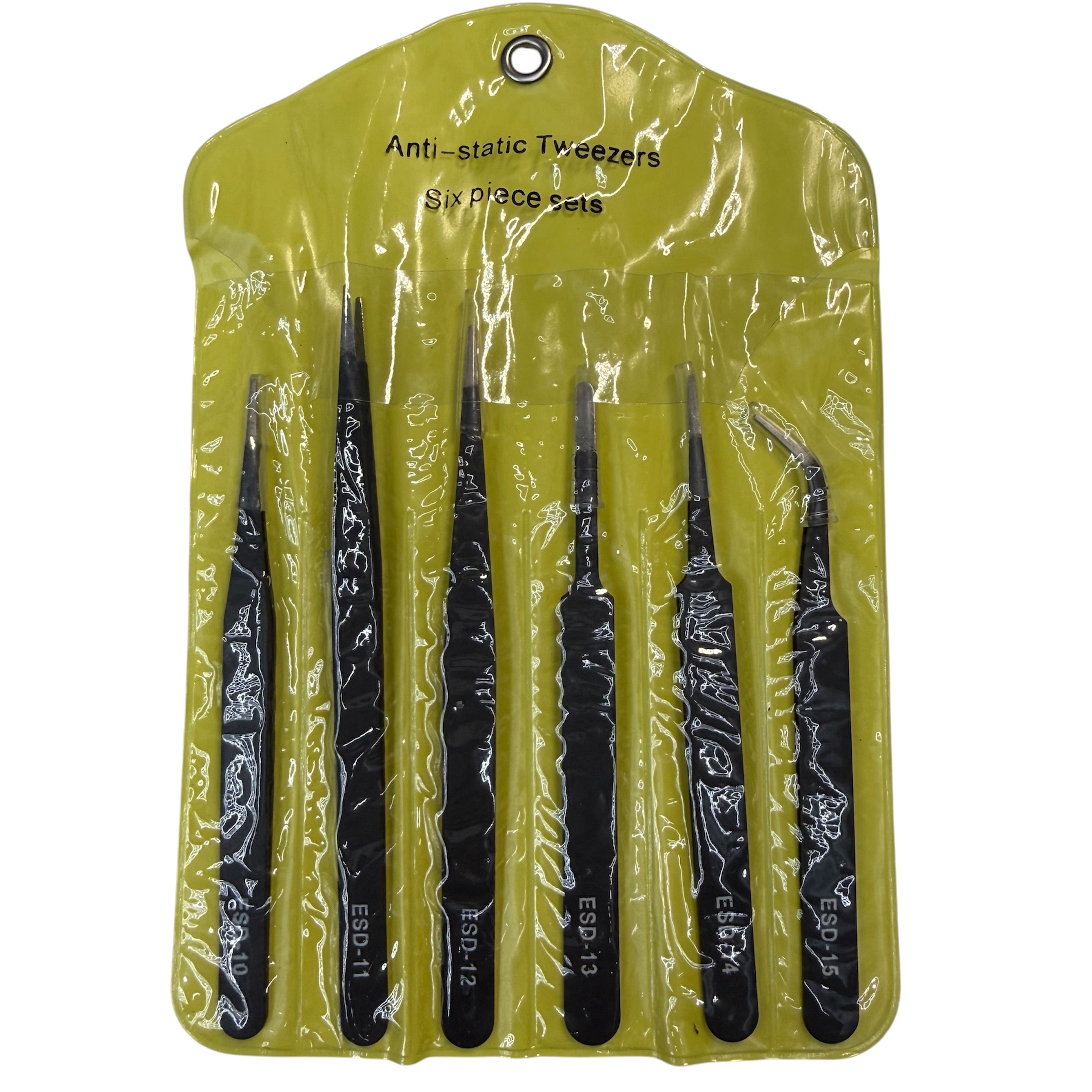 6 Piece Precision Tweezers Set-Anti ESD Stainless Steel