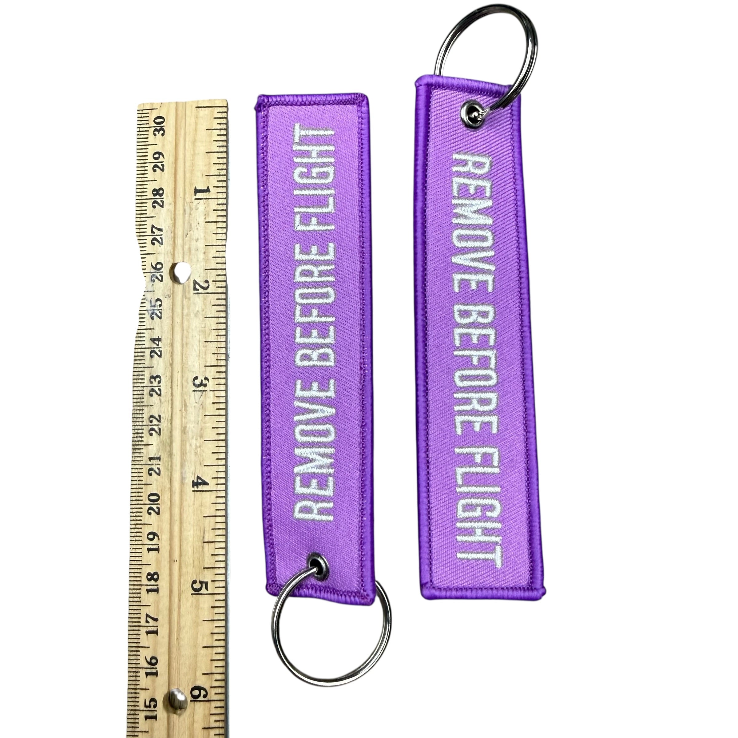 Purple Remove Before Flight Keytag
