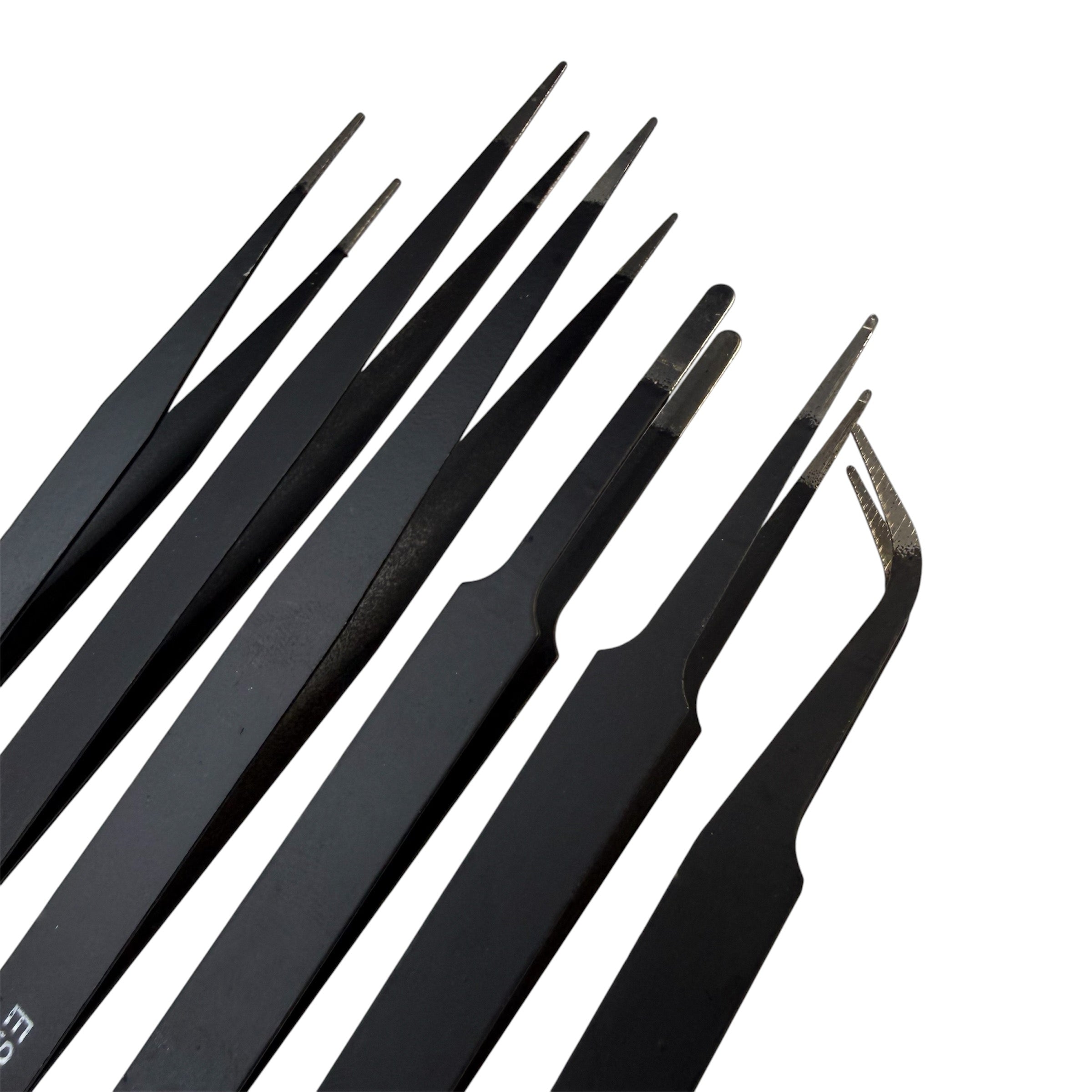 6 Piece Precision Tweezers Set-Anti ESD Stainless Steel