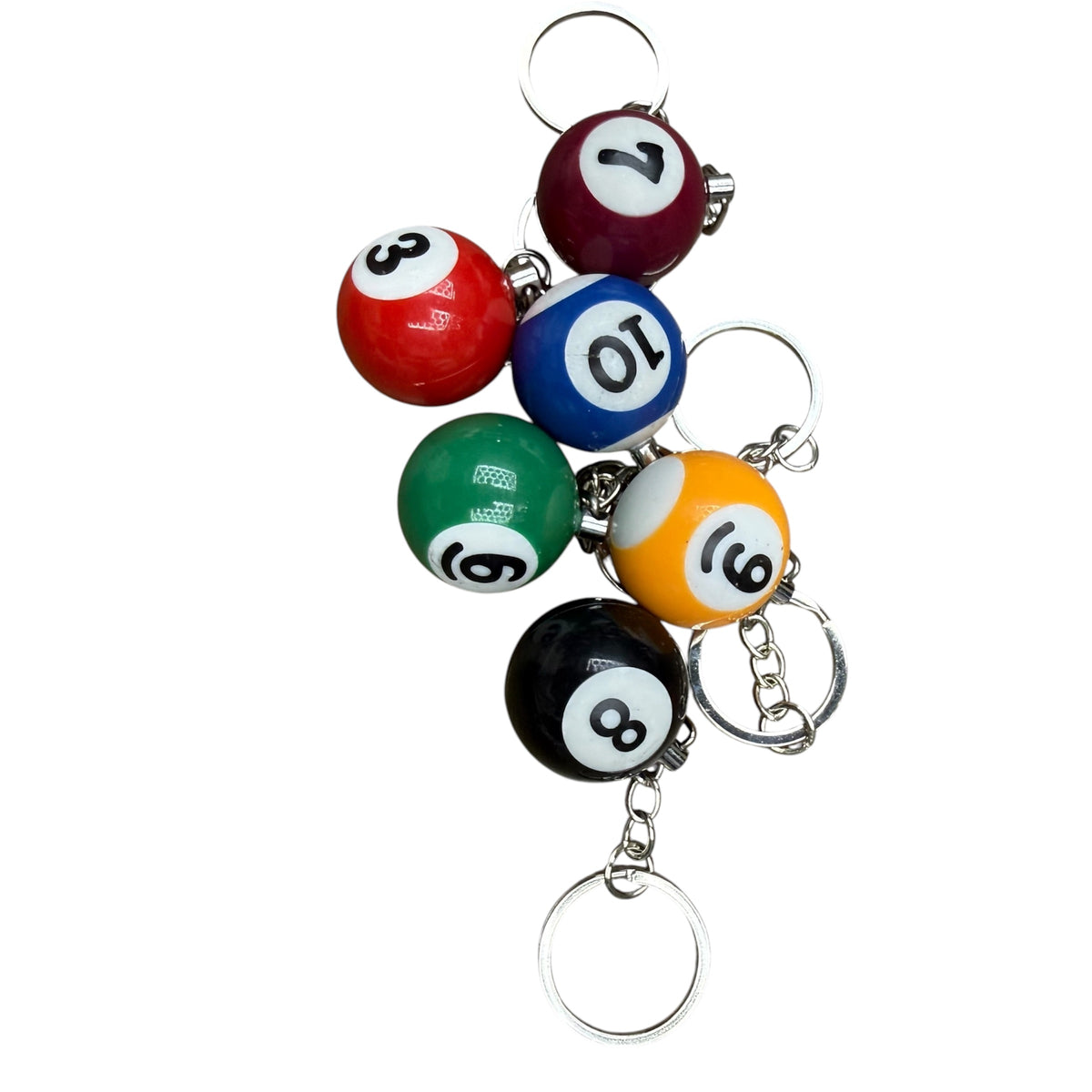 RANDOM Pool Ball Keychain