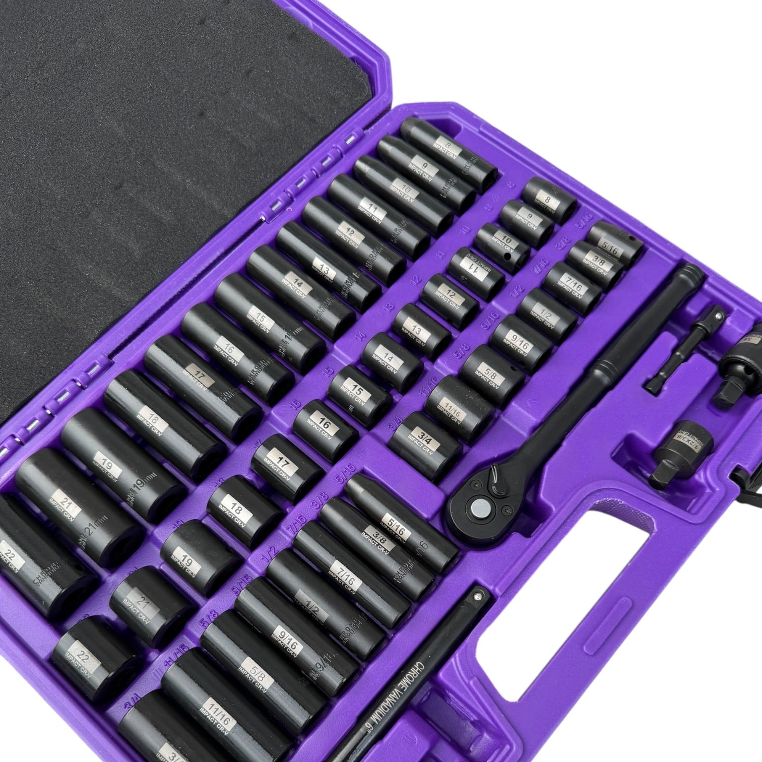 PURPLE Heavy Duty 3/8" Drive Socket Set