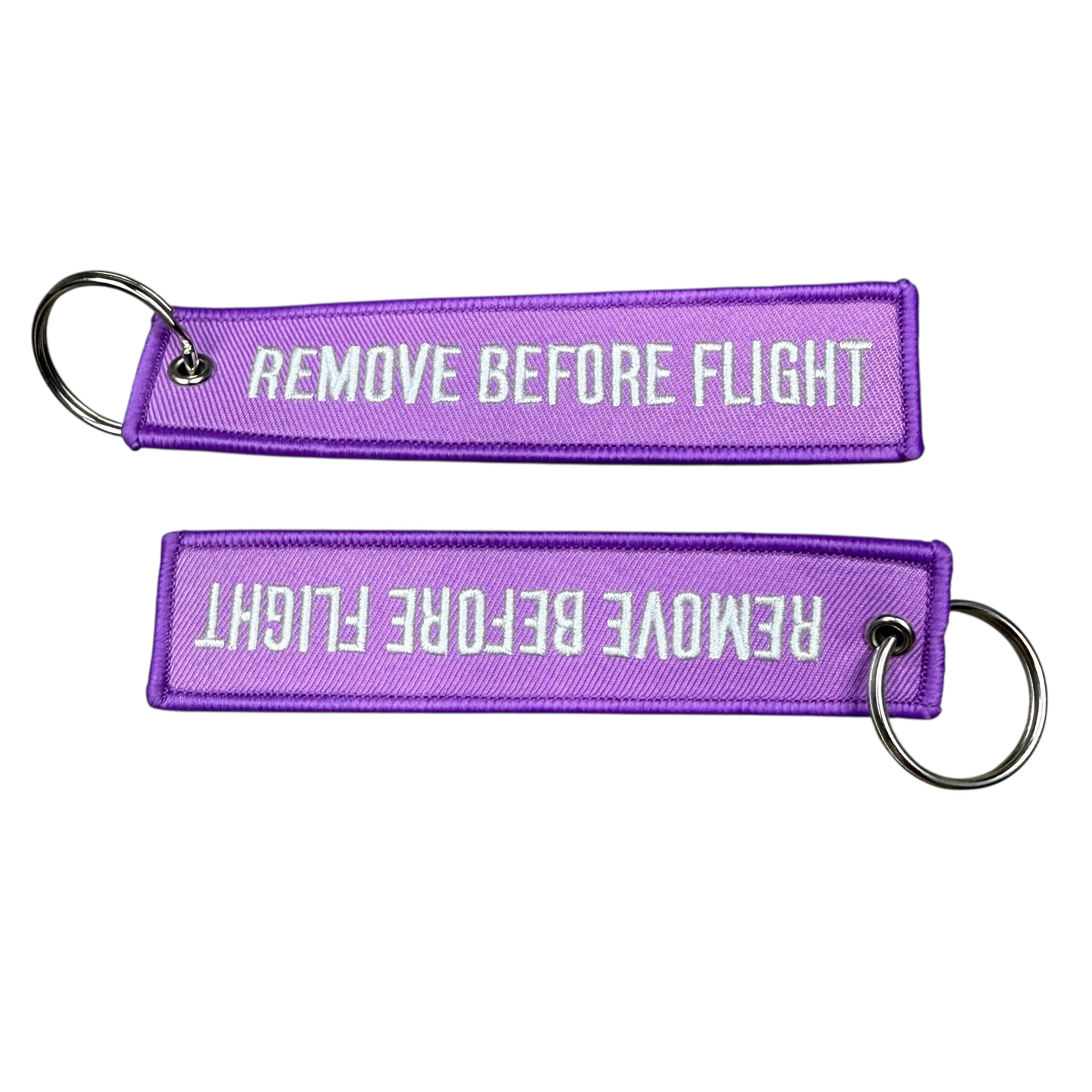 Purple Remove Before Flight Keytag