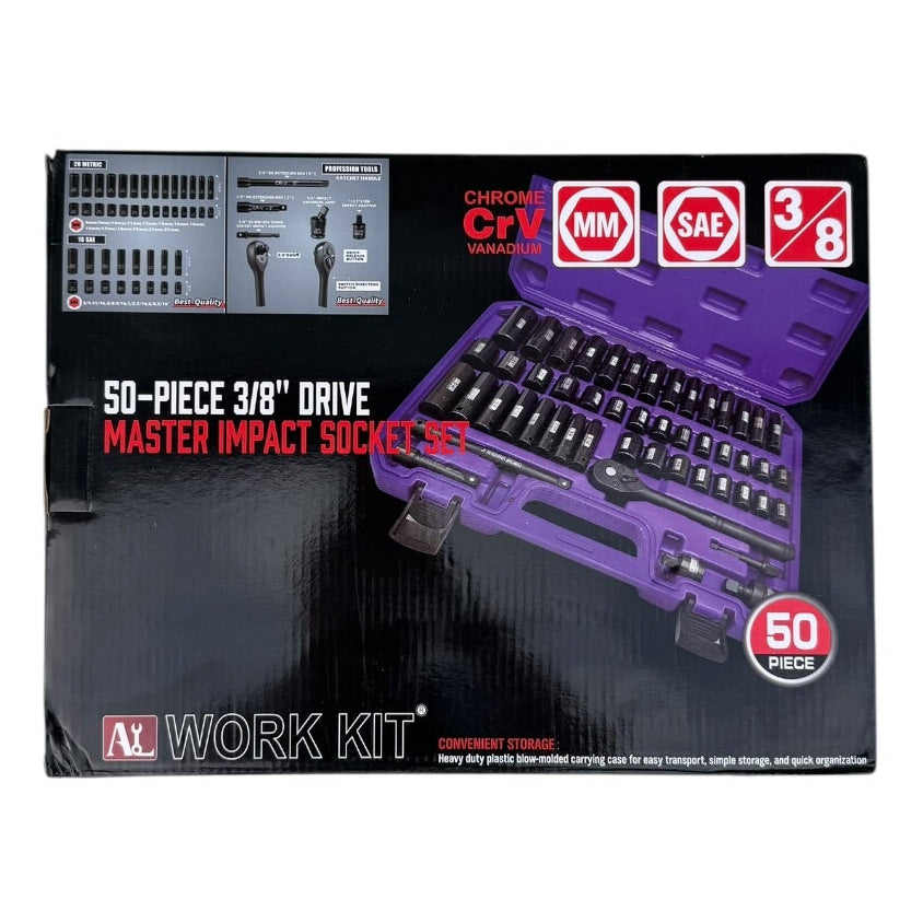 PURPLE Heavy Duty 3/8" Drive Socket Set