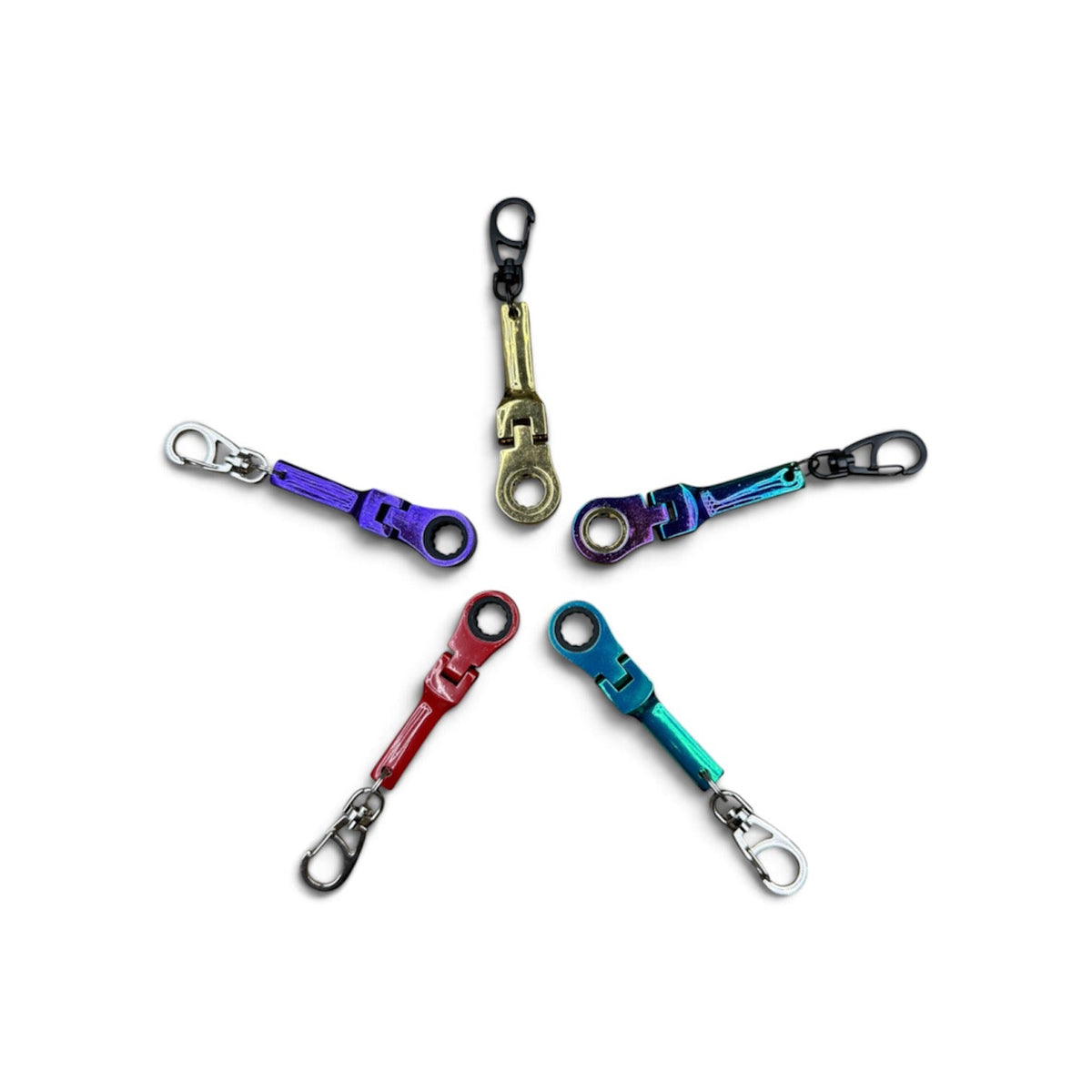 10mm Ratchet Wrench Keychain Colored Edition