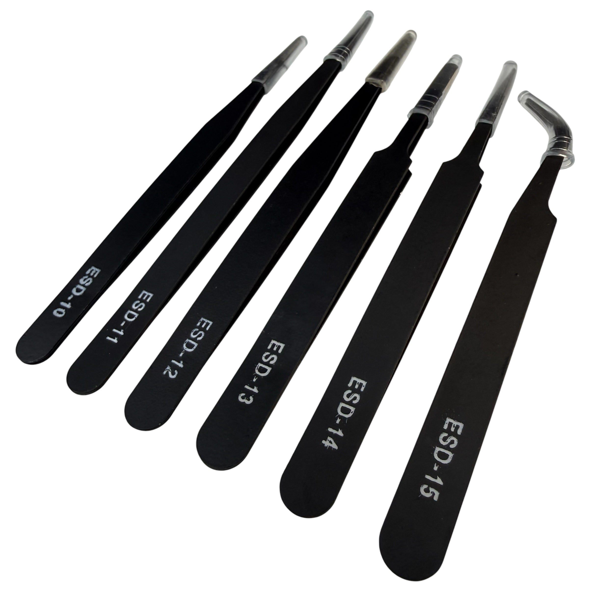 6 Piece Precision Tweezers Set-Anti ESD Stainless Steel