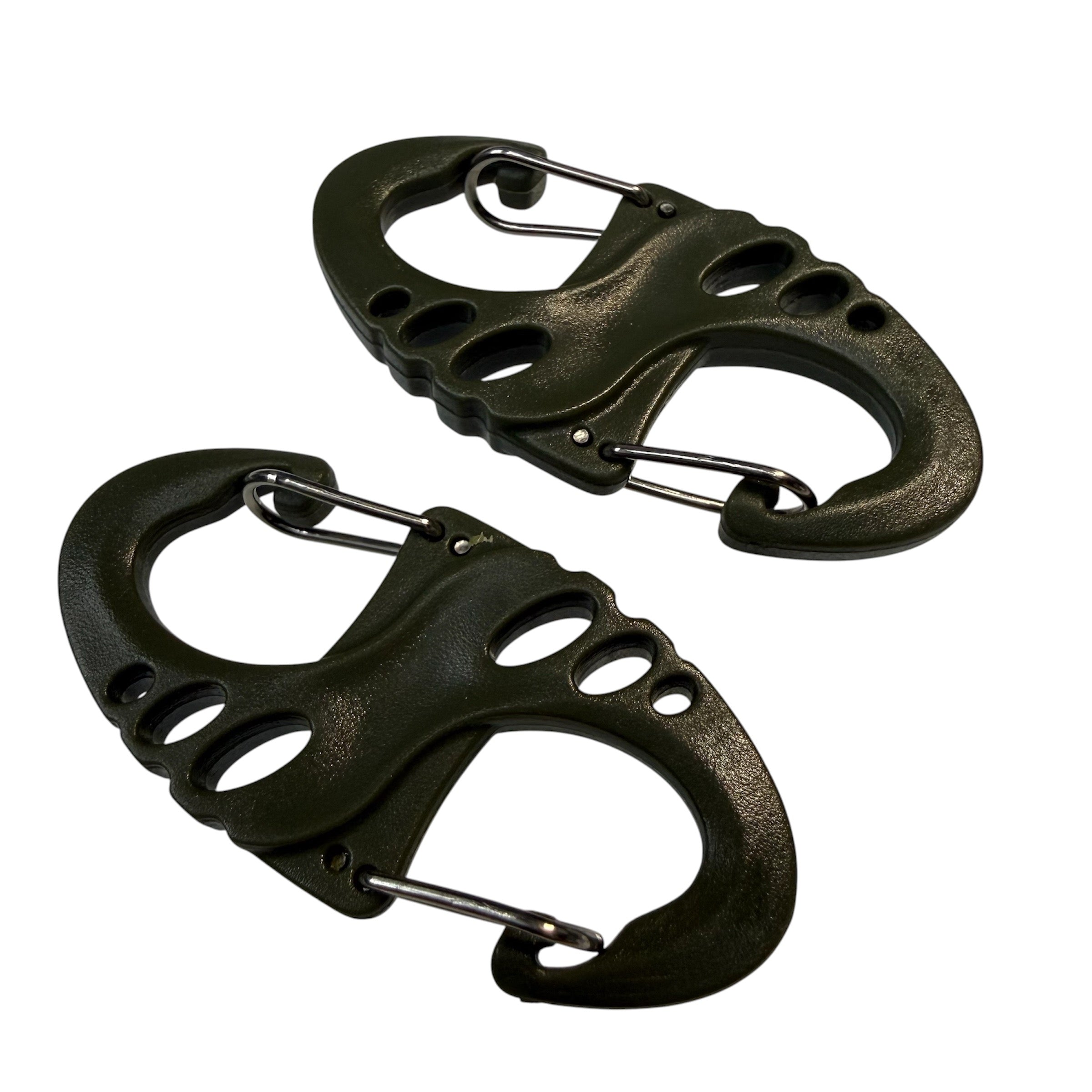 Compact Tactical Double S-Hook Keychain- 2:Pair