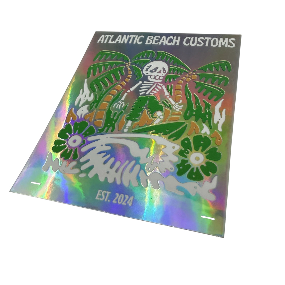 Surfs Up Holographic Sticker