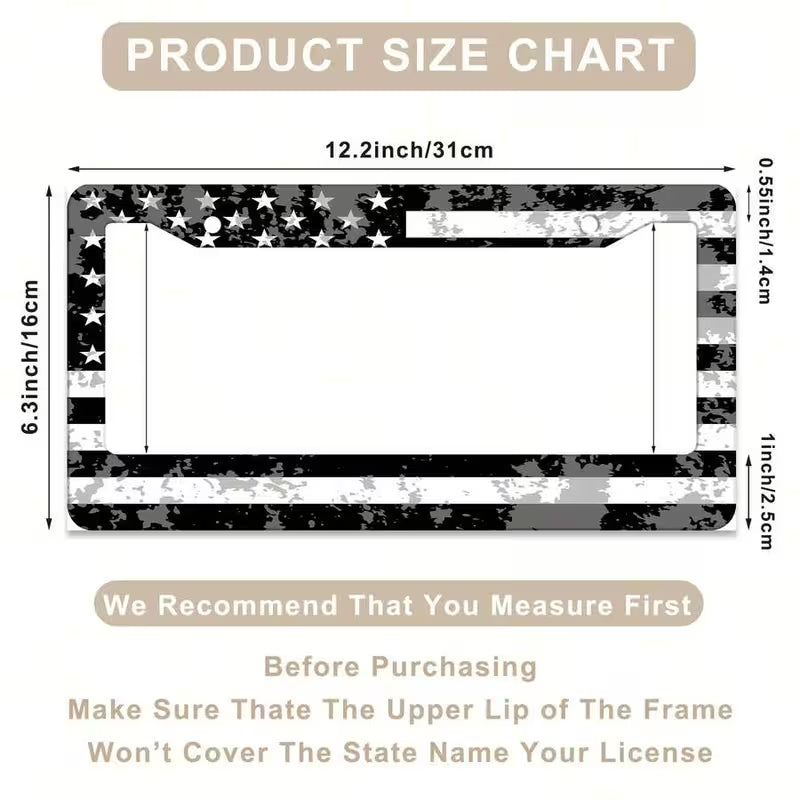 American Flag License Plate Frame