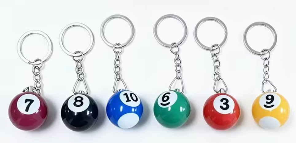 RANDOM Pool Ball Keychain
