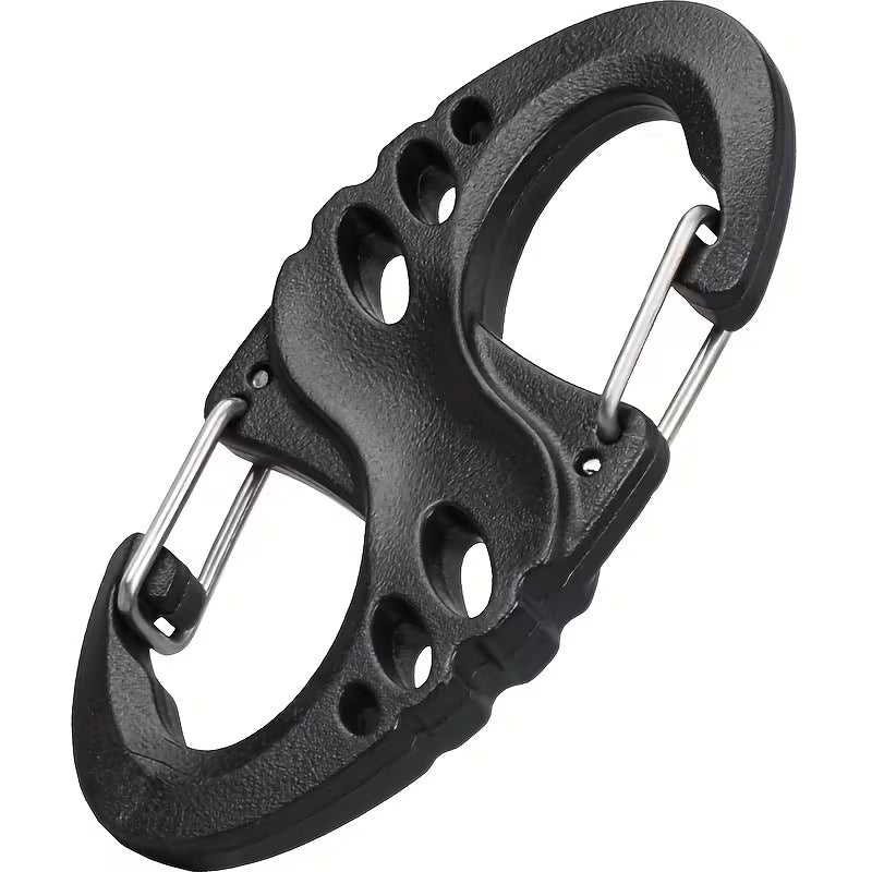Compact Tactical Double S-Hook Keychain- 2:Pair